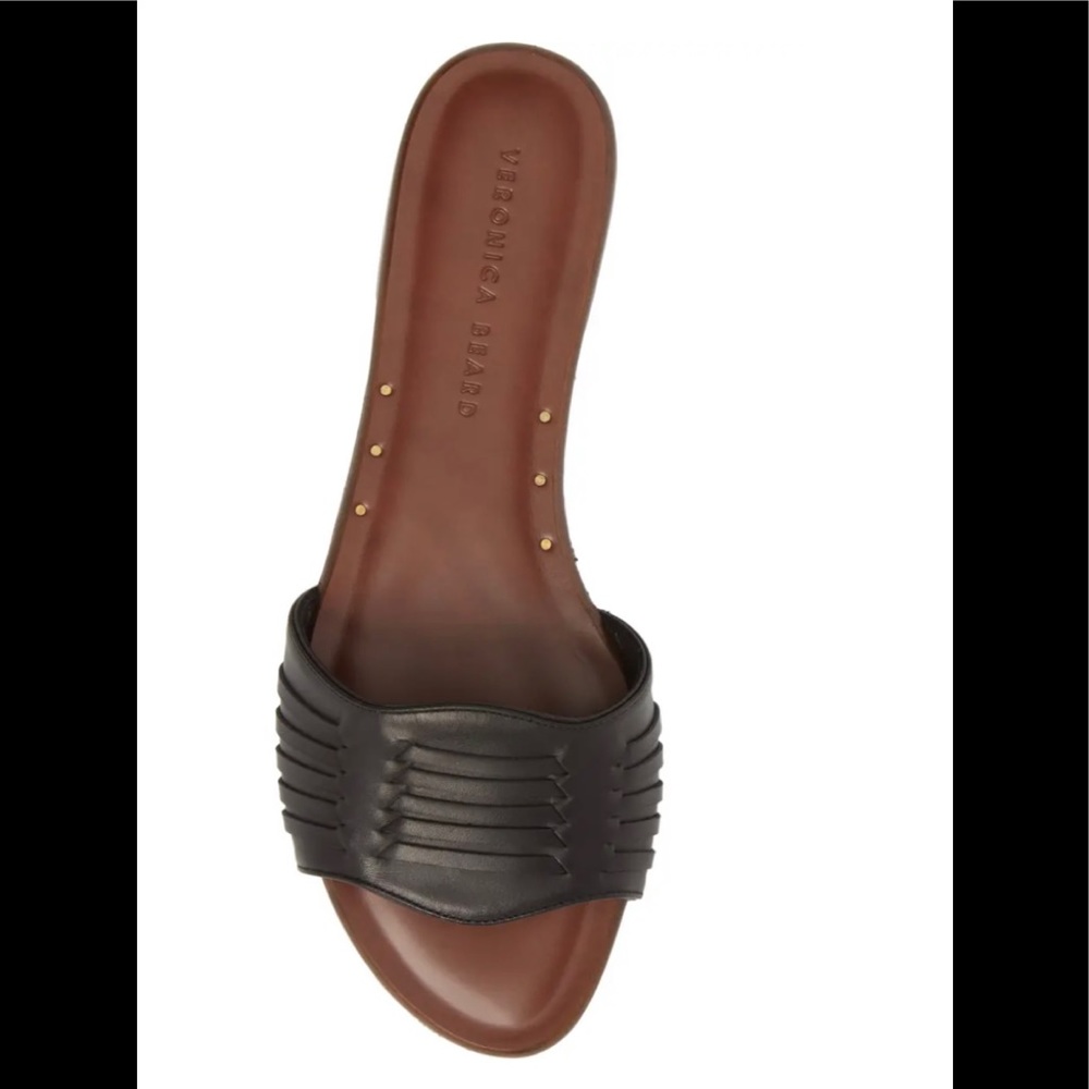Veronica Beard Faven Woven Slide Sandal